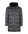 Herno Long Down Jacket In Black