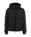 Herno Logo Keeper Loop Coat In Black