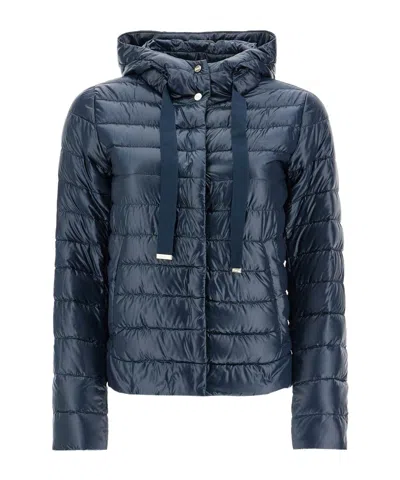 HERNO HERNO QUILTED HOODED DRAWSTRING PUFFER JACKET