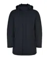 Herno Down Jacket Made Of Technical Fabric In Blue