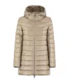 Herno Hooded Down Jacket In Brown