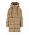 Herno Women A-shape Down Jacket With Hood In Brown