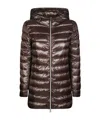 Herno Padded And Quilted Down Jacket In Brown