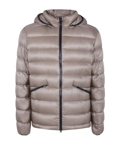 HERNO HOODED ZIP PADDED JACKET
