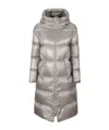 Herno Hooded Down Jacket In Brown