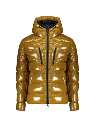 Herno Hooded Down Jacket In Brown
