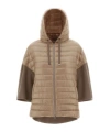 Herno Hooded Quilted Down Jacket In Brown