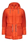Herno Hooded Padded Jacket In Coral