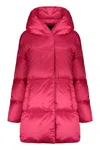 Herno Hooded Down Jacket In Fuchsia