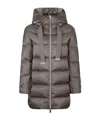 Herno Hooded Down Jacket In Gray