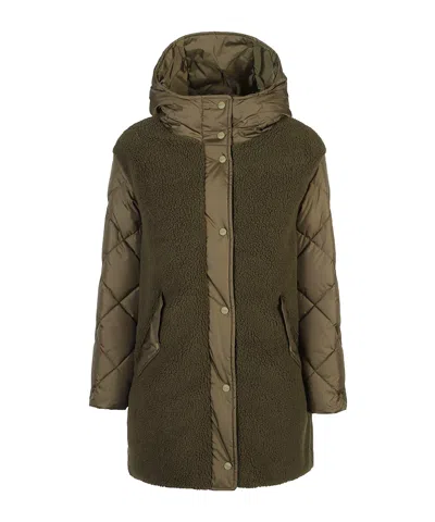Herno Hooded Down Jacket In Green
