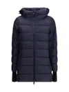 Herno A-line Padded Jacket With Adjustable Drawstrings In Blue