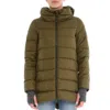 Herno Hooded Down Jacket In Military In Green