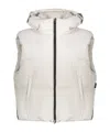 Herno Hooded Quilted Gilet In Neutral