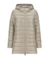 Herno Resort A-shape Jacket In Nylon Ultralight In Nude