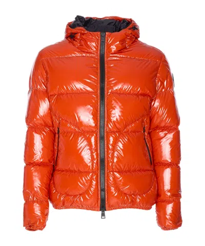 HERNO GLOSSY HOODED PUFFER JACKET