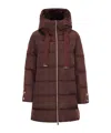 Herno Women A-shape Down Jacket With Hood In Red