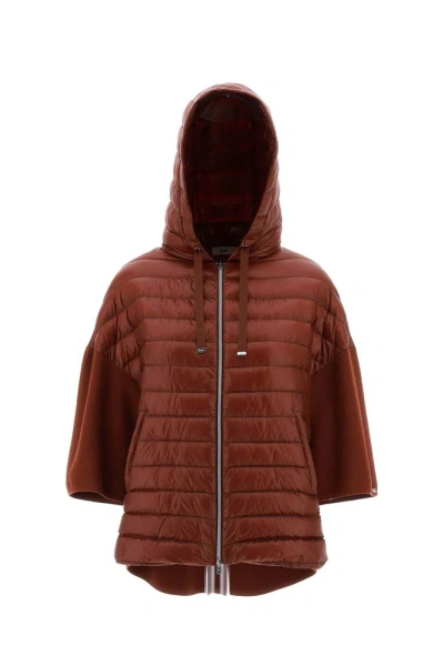 Herno Hooded Down Jacket In Red