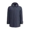 Herno Laminar Carcoat In 2 Layers Gore-tex In Blue