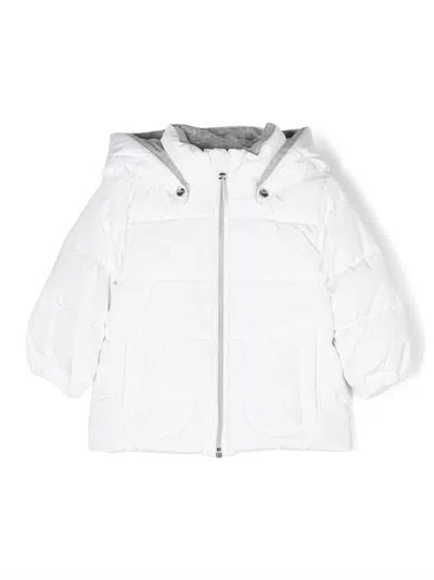 Herno Babies' Hooded Down Padded Jacket In White