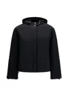 Herno Hooded Drawstring Jacket In Black
