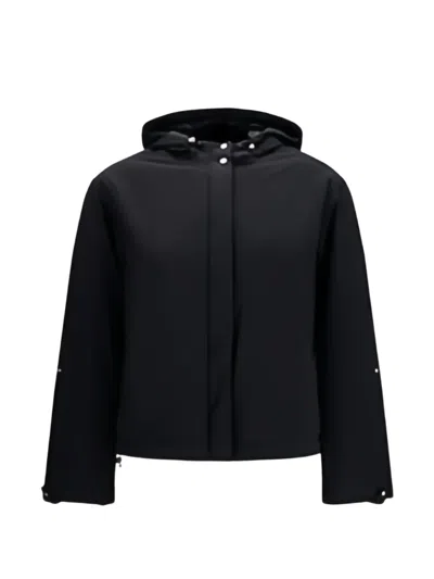 Herno Hooded Drawstring Jacket In Black