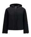 Herno Hooded Drawstring Jacket In Black