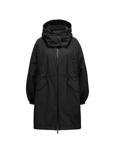 Herno Hooded Drawstring Jacket In Black