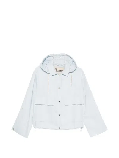 Herno Long-sleeved Casual Jacket In White