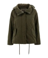 Herno Puffer Jackets With Drawstring Hem And Hood In Green
