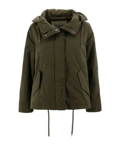 HERNO HERNO HOODED DRAWSTRING PARKA