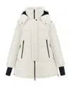 Herno Hooded Feather-down Padded Coat In White