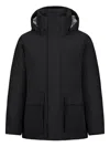 Herno Hooded Flap-pocket Jacket In Multi