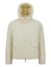 Herno Hooded Flap-pocket Jacket In Neutral
