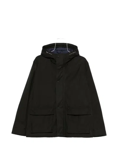 Herno Hooded Flap-pocket Hooded Jacket In Transparent