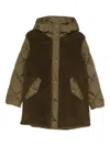 Herno Quilted Fleece Jacket In Green