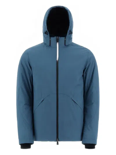 Herno 후드 재킷 In Blue