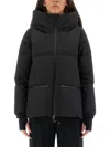Herno Hooded Quilted Shell Jacket In Black