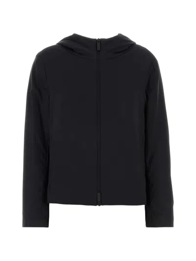 Herno Hooded Jacket In Black