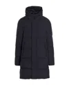 Herno Drawstring Hooded Parka Coat In Black