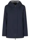 Herno Navy Blue Casual Jacket In Blue