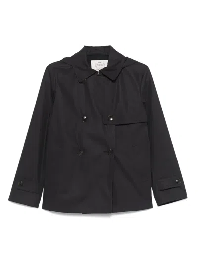 Herno Hooded Jacket In Blue