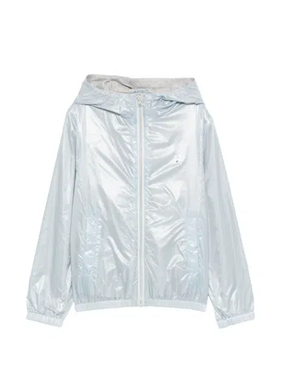 Herno Kids' Hooded Jacket In Blue