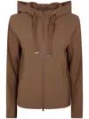 Herno Hooded Casual Jacket In Braun