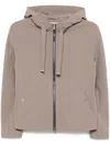 Herno Hooded Jacket In Brown
