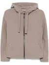 Herno Hooded Jacket In Brown