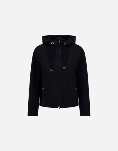 Herno Hooded Jacket In First Act Pef In Blue