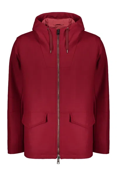 Herno Hooded Jacket In Red