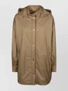 Herno Hooded Long Length Jacket With Adjustable Hood