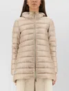 Herno Hooded Long Padded Quilted Down Jacket In Multi
